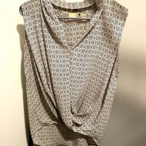 Black and white work shirt